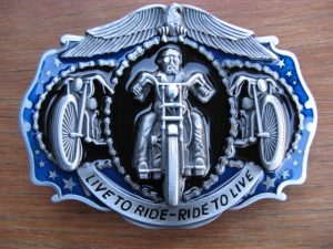 LIVE TO RIDE-RIDE TO LIVE BELT BUCKLE