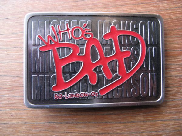 MICHAEL JACKSON WHO’S BAD LIMITED EDITION LICENSED BELT BUCKLE