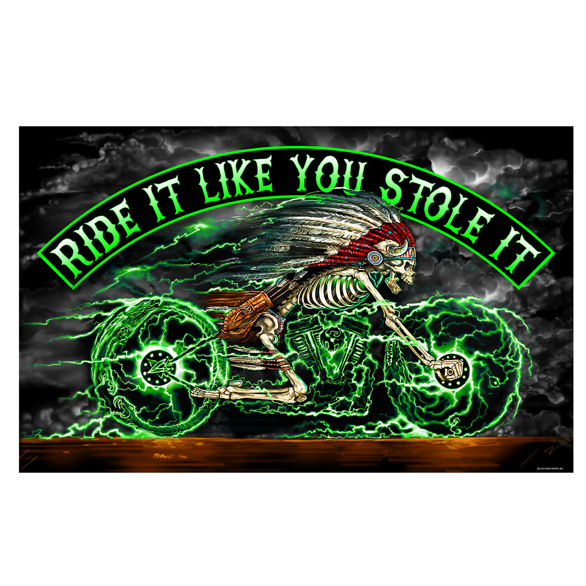 RIDE LIKE YOU STOLE IT FLAG