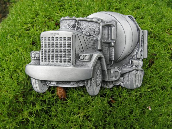 CEMENT TRUCK BELT BUCKLE MADE IN THE USA