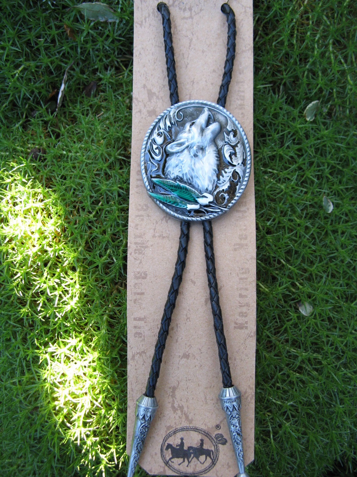 HOWLING WOLF BOLO TIE