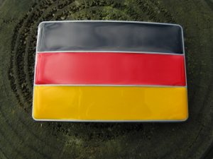 GERMANY DEUTSCHLAND FLAG BELT BUCKLE