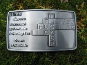 SCREWED THE MEANING OF BELT BUCKLE
