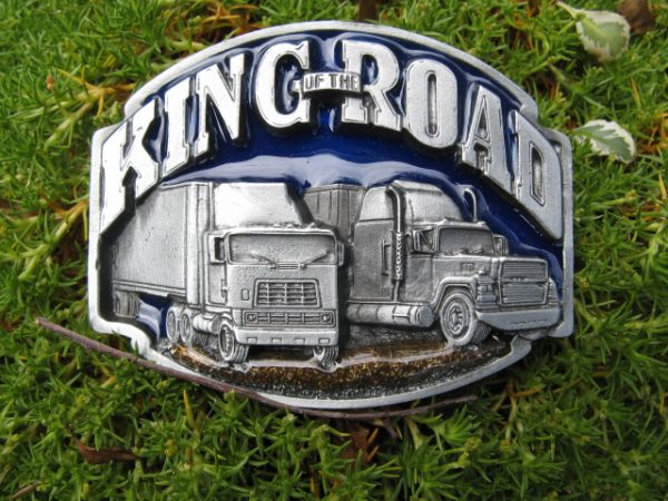 KING OF THE ROAD BELT BUCKLE MADE IN THE USA