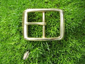 SOLID BRASS FULL PIN BELT BUCKLE