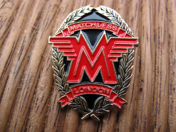 MATCHLESS SHIELD METAL BADGE