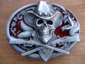 ETERNAL COWBOY RED BELT BUCKLE