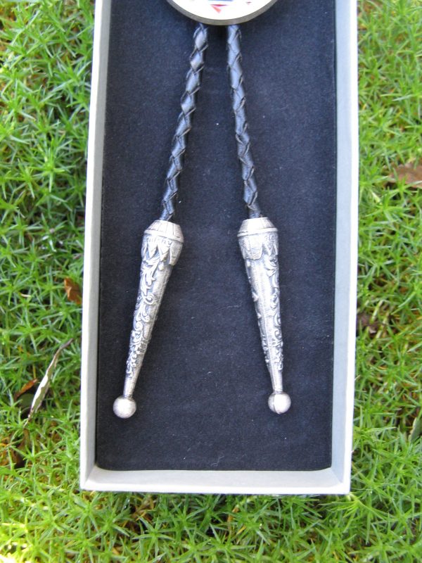 NATIVE AMERICAN SOUTH WEST SILVER PLATED BOLO TIE