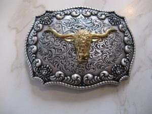 TEXAS LONGHORN GOLD AND SILVER PLATED